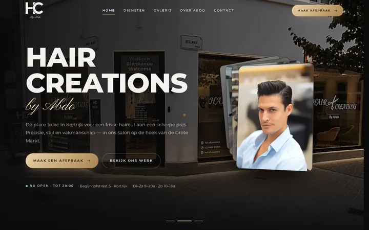Hair Creations by Abdo website