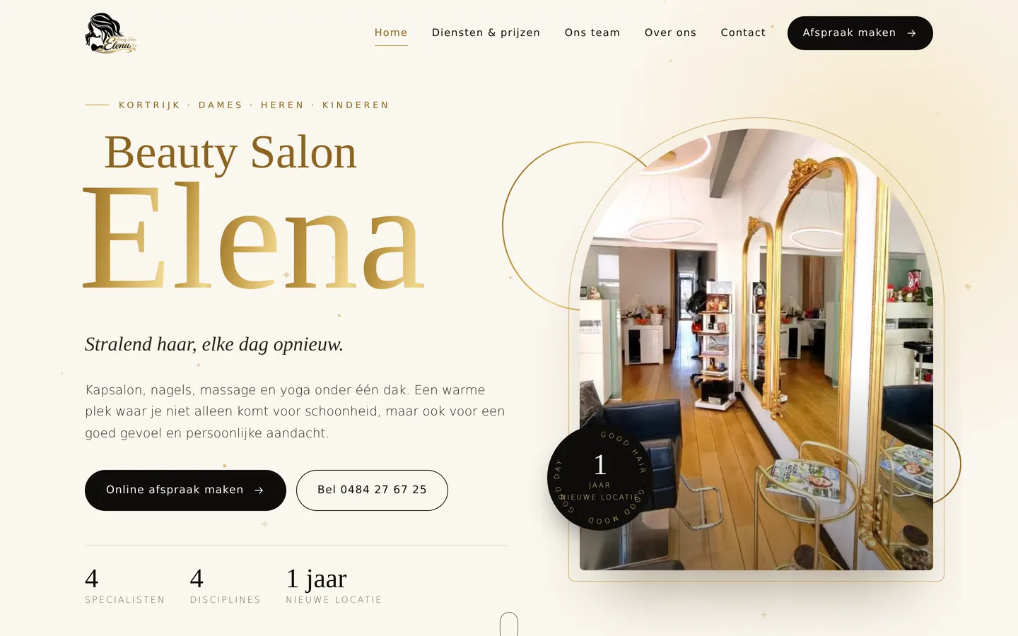 Beauty Salon Elena – desktop