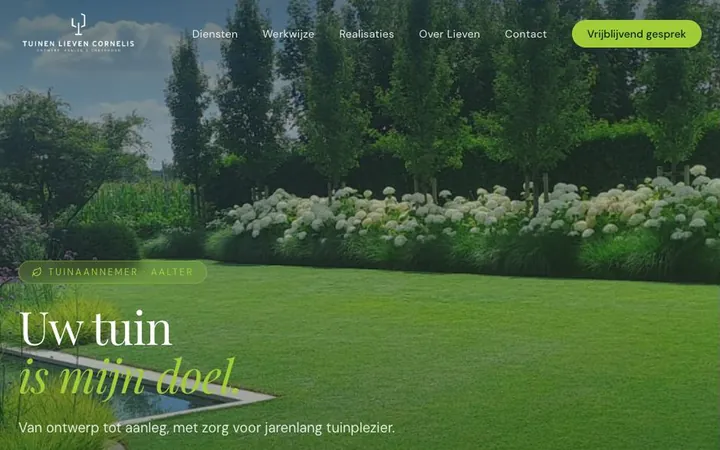 Tuinen Lieven Cornelis website