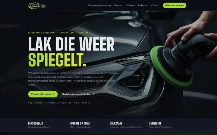MONGA Automotive website
