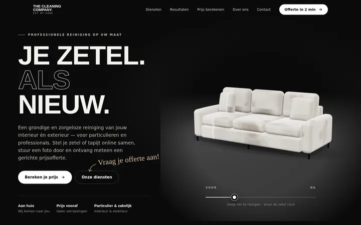 The Cleaning Company website
