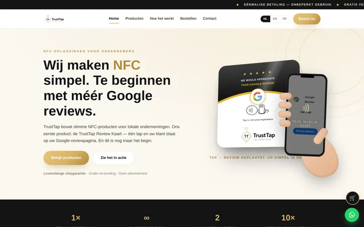 TrustTap website